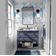 Vinil Autoadesivo Removível Azul com Estrelas-do-Mar e Conchas Divertidas para Banheiro, Lavanderia e Closet - S4Sassy 63,5 cm (L) × 152,4 cm (C) / Azul - Vinil Liso