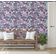 Papel de Parede Autoadesivo Folha de Palmeira Tropical Removível Roxo, Mural Instantâneo para Quarto, Banheiro, Lavanderia, Closet - S4Sassy 63,5 cm (L) × 152,4 cm (C) / Roxo - Vinil Texturizado