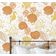 Papel de Parede Autoadesivo para Quarto Infantil Subaquático com Cavalo-Marinho e Conchas Vinil Impermeável Laranja Removível - S4Sassy 63,5 cm (L) × 304,8 cm (C) / Laranja - Vinil Texturizado