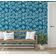 Papel de Parede Autoadesivo Folhas Abstratas Vinil Impermeável Azul Removível Ideal para Inquilinos Quarto/Sala de Jantar - S4Sassy 63,5 cm (L) × 152,4 cm (C) / Azul - Vinil Liso