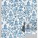 Papel de Parede Jardim do Templo Estilo Asiático Autoadesivo Revestimento Decorativo DIY Fácil para Quarto e Sala Azul - S4Sassy 63,5 cm (L) × 914,4 cm (C) / Azul - Vinil Texturizado