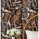Papel de Parede Folhas Tropicais Marrom, Vinil Autoadesivo, Revestimento Decorativo Fácil DIY para Quarto e Sala - S4Sassy 63,5 cm (L) × 304,8 cm (C) / Marrom - Vinil Texturizado