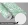 Papel Contact Vinílico Autoadesivo Impermeável Verde Contemporâneo Removível, Estampa Floral Line Art, para Paredes e Móveis - S4sassy 63,5 cm (L) × 152,4 cm (C) / Verde - Vinil Liso