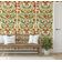 Tema Natureza Removível, Impermeável, Floral e Pássaros em Tons Pastel, Rolo Vinílico Autoadesivo para Paredes e Armários, Verde - S4sassy 63,5 cm (L) × 914,4 cm (C) / Verde - Vinil Liso