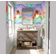Papel de Parede Autoadesivo Boho Tie-Dye Arco-Íris Vinílico Impermeável Multicor Removível para Inquilinos Quarto/Sala de Jantar - S4Sassy 63,5 cm (L) × 609,6 cm (C) / Multicolorido - Vinil Liso