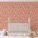 Papel de Parede Autocolante Decorativo Floral Delicado Laranja, Vinil Impermeável Removível, Ideal para Inquilinos, Quarto e Sala - S4sassy 63,5 cm (L) × 304,8 cm (C) / Laranja - Vinil Liso