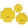 Moldes/Estênceis de Placa Traceease para Quilting e Patchwork, Conjunto de 3 (7,6/10,2/12,7 cm) para Costura DIY - S4Sassy Amarelo