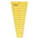 Régua-Estêncil Plástico para Acolchoamento Dresden, Régua de Costura para Desenho e Patchwork, 8,8 cm x 20,3 cm - Traceease Amarelo