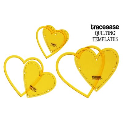Kit de 24 Peças de Moldes e Ferramentas de Desenho para Quilting, Caderno DIY e Scrapbook para Escritório e Escola - Traceease Amarelo