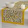 Caminho de Mesa 100% Algodão Dupla Camada com Bordas Laterais - Estampa Paisley para Jantar, Aparador e Centro - Vargottam 35,56 Cm (L) × 152,4 Cm (C) / Amarelo
