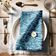 Guardanapos de Algodão com Estampa de Onda do Oceano, Conj. 12, 51x51 cm, Azul, Ideal para Jantar e Mesa, Lavável à Máquina - Vargottam 50,8 Cm × 50,8 Cm – Pacote Com 12 Peças / Azul