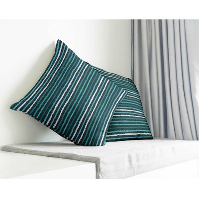 Capas de Almofada Decorativas Estampadas Tema Azul - Vargottam 60,96 Cm × 60,96 Cm – Retangular / Azul