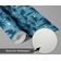 Papel de Parede Tropical Azul Paraíso de Palmeiras Vinil Autoadesivo Envoltório Decorativo DIY Fácil para Quarto, Sala e Ambientes - S4Sassy 63,5 cm (L) × 609,6 cm (C) / Azul - Vinil Texturizado