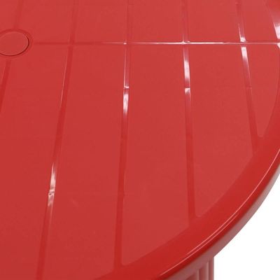 Mesa Plástica Tramontina 89x72cm Desmontável Vermelha Polipropileno Summa Cassino
