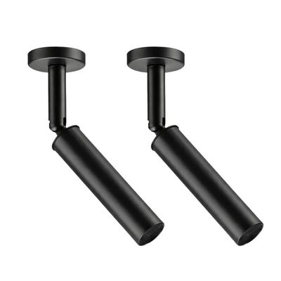 Kit 2 Spots Neo Sobrepor Iluminação Direcionável 15cm Preto Alumínio G9 Dital