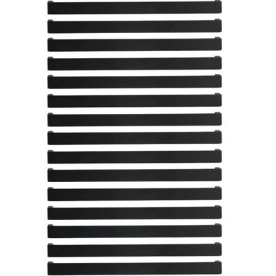 Kit 15 Puxadores Retos Preto Fosco 224mm para Móveis Torralba Piauí Armários Gavetas