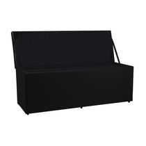 Recamier Baú 1,95m Madrid Suede Preto Dal Poz Estofados