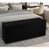 Recamier Baú 1,95m Madrid Suede Preto Dal Poz Estofados