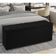 Recamier Baú 1,95m Madrid Suede Preto Dal Poz Estofados