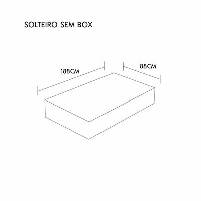 Colchão Firme Natural 2025- 100% Latex Firme Opcionais Sem Opcionais Medida Solteiro 88x188cm