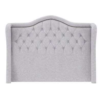 Cabeceira Casal Queen 160 Cm Orgânica Milão Linho Cinza Claro - Nexta Casa