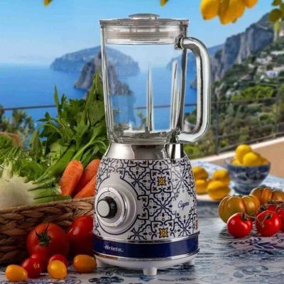 Liquidificador Ariete 590 Capri 1000W 1,5L com Copo em Vidro Branco 4 Velocidades 220V