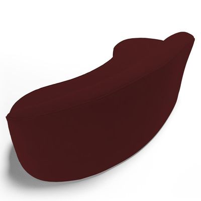 Sofá Living 3 Lugares 230cm Braço Direito Mozart D06 Veludo Vermelho - Mpozenato