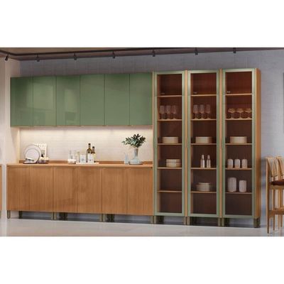 Balcão Cozinha Modulado Vibra T624 C/ 2 Portas S/tampo 80cm Canela Lacca Kappesberg