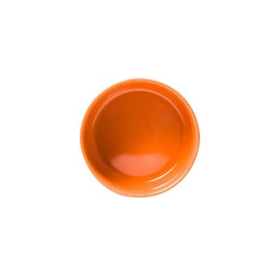 Kit Tigela 630ml e Ramekin 50ml em Porcelana Canelada Laranja Linha Assar e Servir Germer