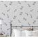 Papel de Parede Vinílico Adesivo, Mini Motivo Floral, Impermeável, Removível, Cinza, Estilo Asiático, Quartos, Salas, Armários - S4Sassy 63,5 cm (L) × 914,4 cm (C) / Cinza - Vinil Liso