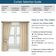 Cortinas de Algodão Extra Longas Para Tetos Altos/Portas Francesas - Filtra Luz, Bolso Varão/Alça Traseira, Jogo 2 Painéis Ikat - Vargottam 132,08 Cm (L) × 182,88 Cm (C) / Azul