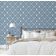 Papel de Parede Galo Real e Floral Azul, Vinil Autoadesivo, Revestimento Fácil DIY para Quarto Estilo Fazenda, Armários e Áreas - S4Sassy 63,5 cm (L) × 609,6 cm (C) / Azul - Vinil Texturizado