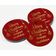 Etiquetas Penduradas Metalizadas para Lembrancinhas de Garrafa 'Merry Christmas & Happy Holiday' - Inkdotpot 100 Etiquetas Metalizadas / Vermelho - Dourado