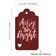 Etiquetas Pendentes de Papel para Lembrancinhas de Natal 'Merry and Bright' com Foil para Artesanato - Inkdotpot 50 Etiquetas Metalizadas / Vermelho - Ouro Rosé