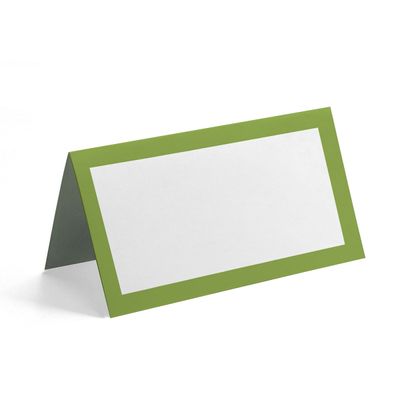 Pacote com 24 Cartões Tenda Sólida para Mesa  Casamento, Ação de Graças, Natal, Buffet  Cartões com Nome (Verde Pera) - Inkdotpot 10,16 Cm × 8,89 Cm / Verde