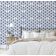 Papel de Parede Autoadesivo Decorativo Estampa Cubo Geométrico, Papel Contact Impermeável Azul, Removível, Ideal para Locatários - S4sassy 63,5 cm (L) × 152,4 cm (C) / Azul - Vinil Liso