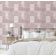 Papel de Parede Estampa Patchwork com Costura, Estilo Asiático, Vinil Autoadesivo, Aplicação DIY Fácil para Quartos e Salas - Rosa - S4Sassy 63,5 cm (L) × 304,8 cm (C) / Rosa - Vinil Liso