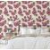 Papel de Parede Autoadesivo Listras de Peônia, Contact Vinílico à prova d'água, Rosa, Removível para Quarto e Sala de Jantar - S4sassy 63,5 cm (L) × 304,8 cm (C) / Rosa - Vinil Texturizado