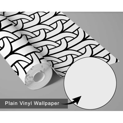 Decoração de Parede Preta Removível Art Déco Fonte, Papel Contact Vinílico Autoadesivo À Prova d'Água para Paredes e Móveis - S4sassy 63,5 cm (L) × 152,4 cm (C) / Preto - Vinil Liso