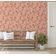 Papel de Parede Autocolante Decorativo Floral Delicado Laranja, Vinil Impermeável Removível, Ideal para Inquilinos, Quarto e Sala - S4sassy 63,5 cm (L) × 152,4 cm (C) / Laranja - Vinil Liso