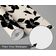 Papel de Parede Autoadesivo Removível Bege Floral, Mural Preto para Quarto, Banheiro, Lavanderia, Interior do Closet - S4Sassy 63,5 cm (L) × 914,4 cm (C) / Preto - Vinil Liso