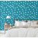 Papel de Parede Pássaros em Voo Azul, Vinil Autoadesivo, Adesivo Decorativo, Fácil Aplicação para Quarto, Sala e Ambientes - S4Sassy 63,5 cm (L) × 304,8 cm (C) / Azul - Vinil Texturizado