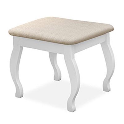 Banqueta Com Almofada Seul Branco - Luapa