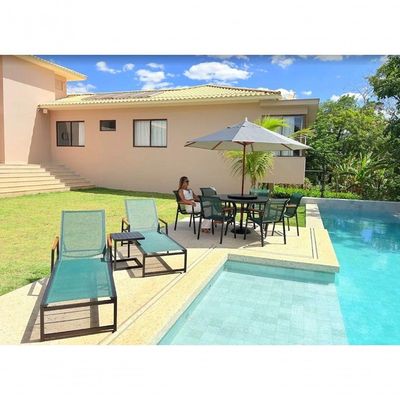 Kit 4 Cadeiras Jardim Gourmet área Externa Sala De Jantar Nossa Kasa Verde