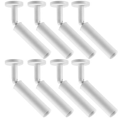 Kit 8 Luminárias Direcionáveis em Alumínio Branco 4x15cm G9 Spots Neo Dital Iluminação