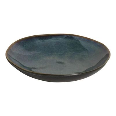 Conjunto 12 Pratos Fundos 21cm Porto Brasil Oceano Orgânico Cerâmica Stoneware Sopas Caldos