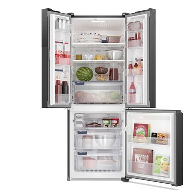 Geladeira Electrolux Efficient Frost Free French Door 480 Litros IM7B Black Inox Look / 110V