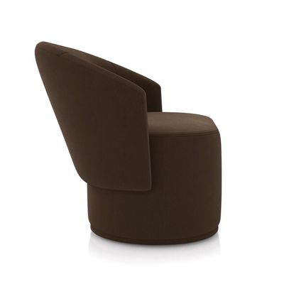 Sofá 2 Lugares Namoradeira Orgânica Para Sala Malu Suede Marrom M11 - D'rossi