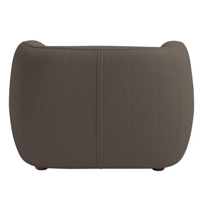 Poltrona Decorativa Premium Provença Bouclé Marrom - Nexta Casa