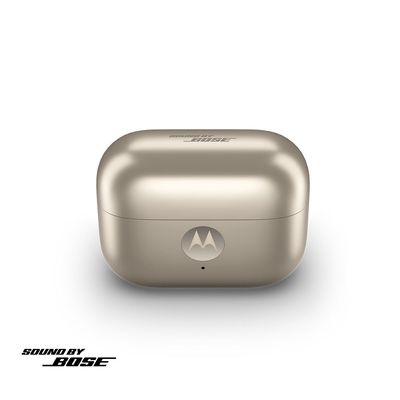 Fone de Ouvido Moto Buds Loop OWS Bluetooth Sound by Bose IP54 Bateria até 39h Swarovski Motorola Champagne / Bivolt